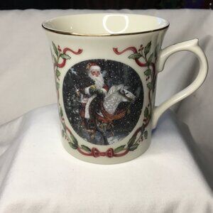 Lenox Santa of the North Forest 1996 The Magic of Christmas Mug Collection